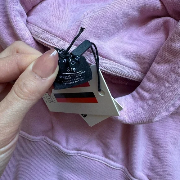 NWT PE NATION ALPHA HOODIE (WASHED PRISM PINK)